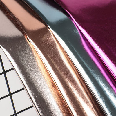 0.5 मिमी लेजर उत्कीर्ण पु चमड़ा पर्यावरण के अनुकूल धातु चमकदार पु चमड़ा