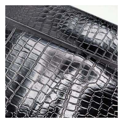 उच्च चमकदार पत्थर पैटर्न पीवीसी सिंथेटिक चमड़े पशु पैटर्न जूते बैग और बैग नकली चमड़े के कपड़े