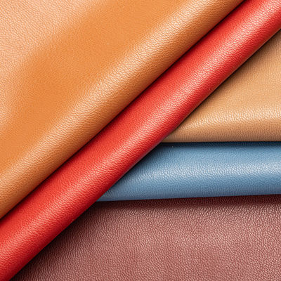 चिकनी पोशाक पीयू चमड़ा बुना हुआ चार पक्षीय लोचदार नकली चमड़ा