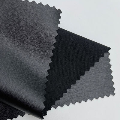 चिकनी पोशाक पीयू चमड़ा बुना हुआ चार पक्षीय लोचदार नकली चमड़ा