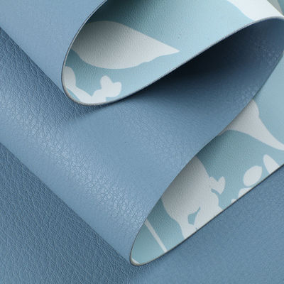 फूल मुद्रित हैंडबैग पीयू चमड़ा 1.5 मिमी मोटी डबल पक्षीय नकली चमड़ा