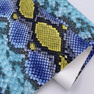 सांप पैटर्न हैंडबैग पीयू चमड़े मुद्रित नकली कपास मखमल