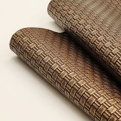 पैकेजिंग बैग नकली चमड़े के प्रोजेक्ट्स पीवीसी बुना हुआ प्राचीन पीतल बुनाई