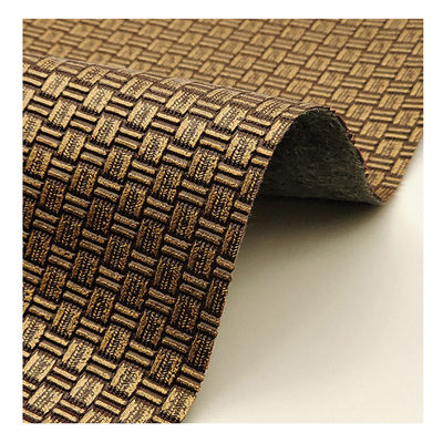 पैकेजिंग बैग नकली चमड़े के प्रोजेक्ट्स पीवीसी बुना हुआ प्राचीन पीतल बुनाई