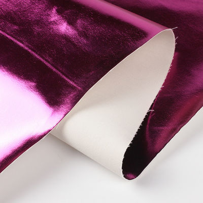 0.5 मिमी लेजर उत्कीर्ण पु चमड़ा पर्यावरण के अनुकूल धातु चमकदार पु चमड़ा