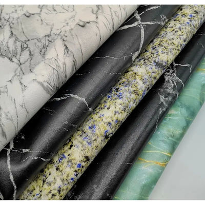 0.7 मिमी जलरोधक पीयू सिंथेटिक चमड़े का नकली मैट संगमरमर पैटर्न