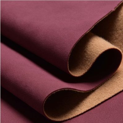 नकली मुद्रित पीयू जूता चमड़ा जलरोधक मेम्ने की खाल यांगबक ब्रश नीचे