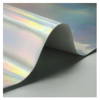 लेजर मिरर पीयू चमड़ा और नकली चमड़ा जलरोधक ग्रेडिएंट परावर्तक चांदी