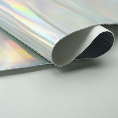 लेजर मिरर पीयू चमड़ा और नकली चमड़ा जलरोधक ग्रेडिएंट परावर्तक चांदी