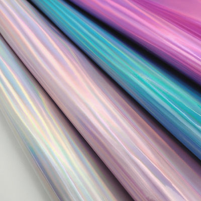 लेजर मिरर पीयू चमड़ा और नकली चमड़ा जलरोधक ग्रेडिएंट परावर्तक चांदी