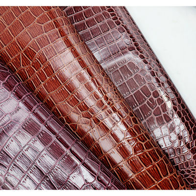 चमकदार मगरमच्छ पीवीसी चमड़ा पैकेजिंग बॉक्स मगरमच्छ उभरा चमड़ा