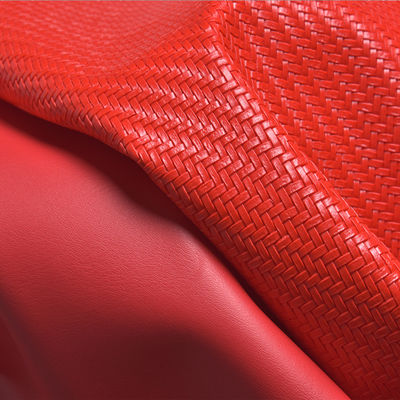 1.2 मिमी स्ट्रॉ मैट वसा हुआ पैटर्न पीवीसी चमड़ा फैशन हैंडबैग घर सजावट जूता सामग्री