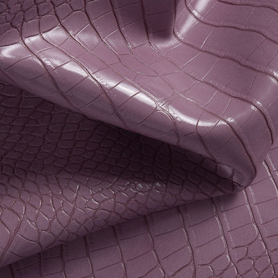 हैंडबैग मगरमच्छ अर्ध पीयू चमड़े का कपड़े 1.2 मिमी मोटाई अनुकूलित