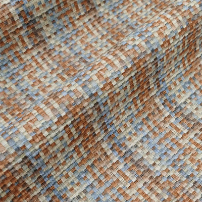 0बैग के लिए.8 मिमी पीवीसी चमड़ा इम्बोस्ड इंद्रधनुष बुना हुआ नकली चमड़ा कपड़े