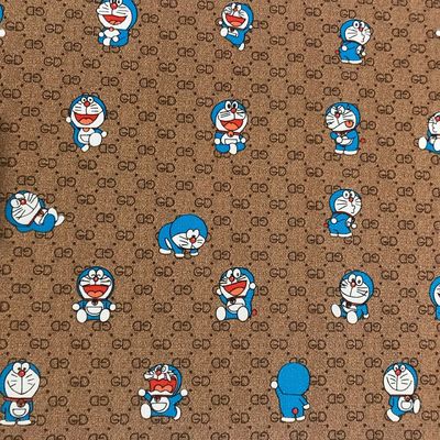 मुद्रित कार्टून जीडी पत्र जिंगल कैट पीवीसी नकली चमड़े के बैग फोन केस पैकेज बॉक्स चमड़े के कपड़े