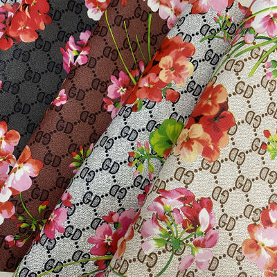 मुद्रित जीडी पत्र फूल पीवीसी नकली चमड़े के बैग फोन केस पैकेज बॉक्स चमड़े के कपड़े