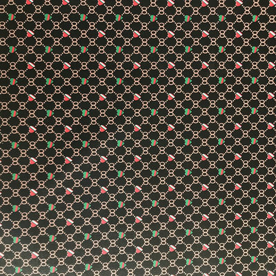 मुद्रित हृदय आकार संख्या 8 पीवीसी नकली चमड़े के बैग पर्स वॉलेट फोन केस पैकेज बॉक्स चमड़े के कपड़े