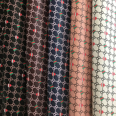 मुद्रित हृदय आकार संख्या 8 पीवीसी नकली चमड़े के बैग पर्स वॉलेट फोन केस पैकेज बॉक्स चमड़े के कपड़े