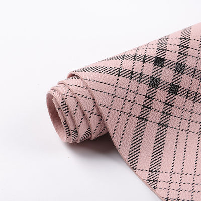 बैग प्लाइड स्ट्रिप प्रिंटेड पीवीसी नकली चमड़े का कपड़े कृत्रिम खरोंच प्रतिरोधी