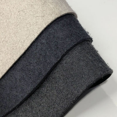 जूते के लिए सिम्युलेटेड पीयू माइक्रोफाइबर लेदर रेट्रो जले हुए छाल पैटर्न