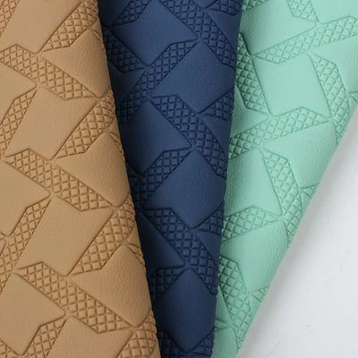 कस्टम कार फर्श मैट चमड़े के बुना पैटर्न पीवीसी चमड़े की सामग्री विरोधी मोल्ड