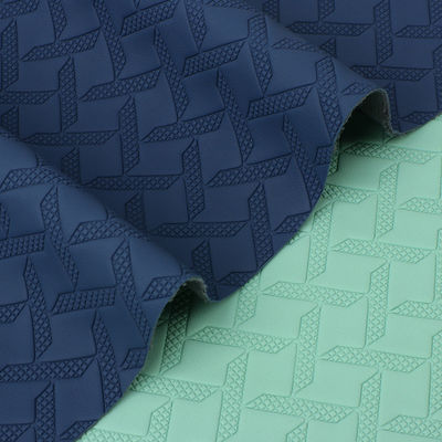 कस्टम कार फर्श मैट चमड़े के बुना पैटर्न पीवीसी चमड़े की सामग्री विरोधी मोल्ड