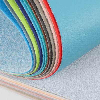 0.8 मिमी मोटाई म्यूज़िकल इंस्ट्रूमेंट्स के लिए फर्नीचर के लिए ठीक-ग्रेनेड ब्रश किए गए कपड़े-बैक पीवीसी चमड़े