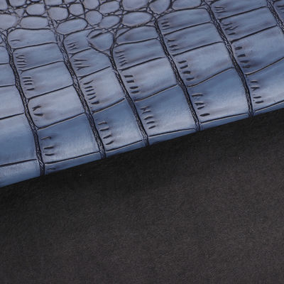 जूते के लिए उभरा हुआ माइक्रोफाइबर चमड़ा 1.2 मिमी लालित्य मगरमच्छ पैटर्न चमड़ा