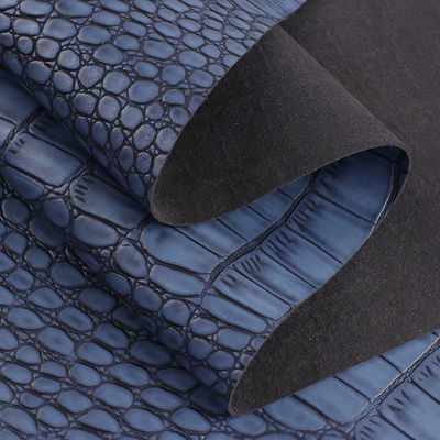 जूते के लिए उभरा हुआ माइक्रोफाइबर चमड़ा 1.2 मिमी लालित्य मगरमच्छ पैटर्न चमड़ा