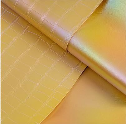 रंगीन ढलान मगरमच्छ पीवीसी नकली कृत्रिम चमड़ा बैग चमड़ा कपड़े सामग्री
