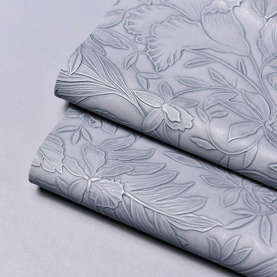 3 डी रेट्रो फ्लोरल एम्बोस्ड पीवीसी चमड़े के नीचे ब्रश हैंडबैग के लिए पैकेजिंग बॉक्स सजावटी कपड़े Placemat नकली चमड़े