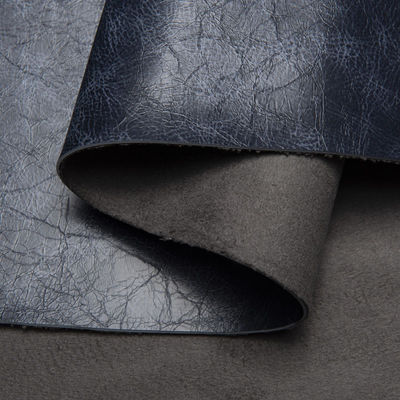 नरम हैंडफेस 1.5-2.5 मिमी सुएड बैकिंग ऑयल वैक्स पागल घोड़े की चमड़ी सोफा सीट बैग के लिए पीवीसी कृत्रिम चमड़ा