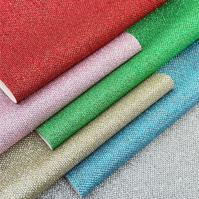 ज्वैलरी क्राफ्ट लगेज बैग पैकेजिंग के लिए लाइटनिंग कोर्स ग्लिटर पीवीसी सिंथेटिक लेदर शू लाइनिंग, फ़ॉक्स लेदर मटेरियल सोफा