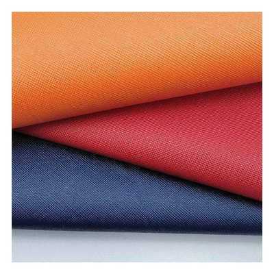 वॉलेट पैकेजिंग केस जूते नोटबुक लेदर फैब्रिक के लिए पीवीसी क्रॉस ग्रेन आर्टिफिशियल सिंथेटिक लेदर