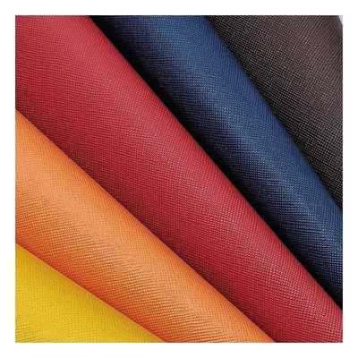 वॉलेट पैकेजिंग केस जूते नोटबुक लेदर फैब्रिक के लिए पीवीसी क्रॉस ग्रेन आर्टिफिशियल सिंथेटिक लेदर