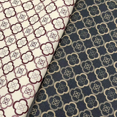 पीवीसी चार पत्ती के कंद मुद्रित शैली बैग पैकेजिंग नोटबुक फोन के लिए सिंथेटिक कृत्रिम चमड़े शेल नकली चमड़े के कपड़े