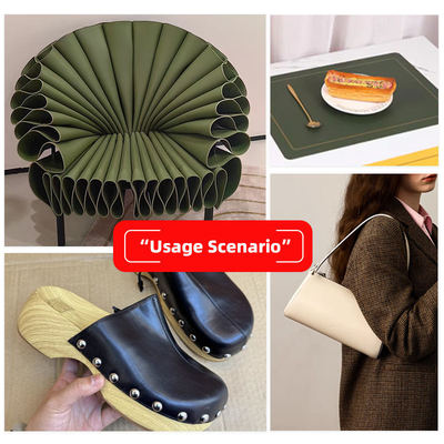 पीवीसी लिची ग्रेन डबल फेस सिंथेटिक फेक्स लेदर मटेरियल एम्बॉस्ड वाटरप्रूफ बैग के लिए टेबल मैट बेल्ट सजावटी प्रयोजनों के लिए