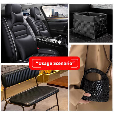 जूतों के बैग फर्नीचर शिल्प सोफे आउटडोर के लिए पीवीसी बुना पैटर्न सिंथेटिक लेदर एम्बॉस्ड फॉक्स लेदर सामग्री