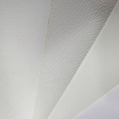 पीवीसी व्हाइट इम्बोस्ड डिजिटल प्रिंटिंग बैग नोटबुक फोन के लिए सिंथेटिक कृत्रिम चमड़े शेल टेबल मैट नकली चमड़े के कपड़े