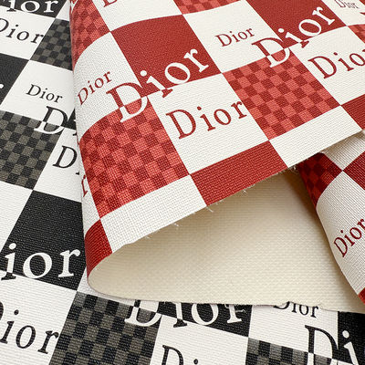 बैग और पर्स के लिए 0.8 मिमी मोटा मुद्रित पीवीसी कृत्रिम चमड़ा फैब्रिक