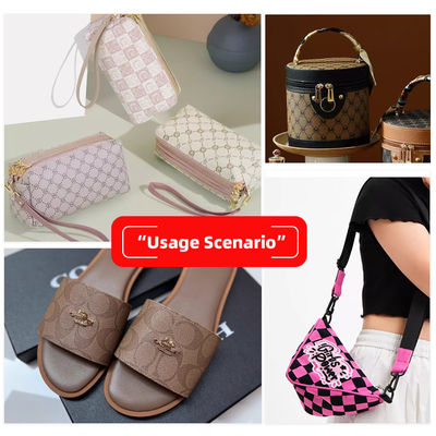 बैग और पर्स के लिए 0.8 मिमी मोटा मुद्रित पीवीसी कृत्रिम चमड़ा फैब्रिक