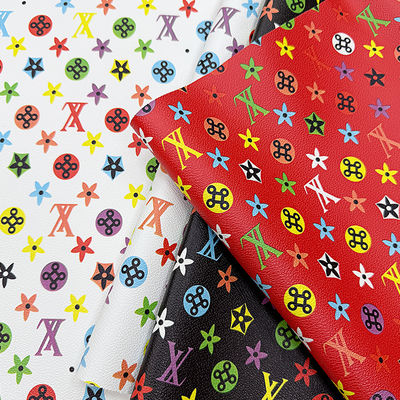 बैग और शिल्प के लिए वाटरप्रूफ प्रिंटेड पीवीसी फॉक्स लेदर