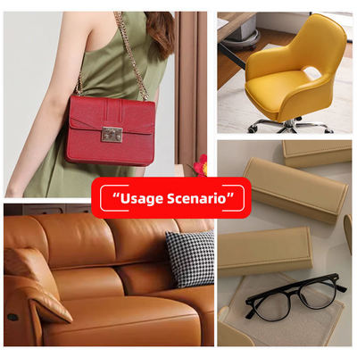 पीवीसी बुना हुआ चमड़ा फैब्रिक 0.6 मिमी मोटा फर्नीचर और कार अपहोल्स्ट्री के लिए