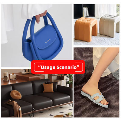 फर्नीचर के लिए पीवीसी डीई7 नपा अनाज कृत्रिम चमड़ा 54 इंच चौड़ा