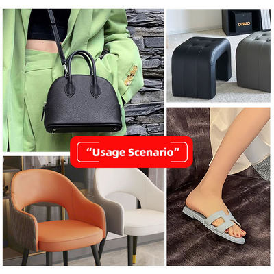 फर्नीचर के लिए पीवीसी लिची अनाज कृत्रिम चमड़ा 54 इंच चौड़ा