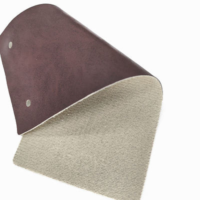 फर्नीचर के लिए पीवीसी पागल घोड़ा तेल मोम नकली चमड़े 54 इंच चौड़ाई