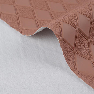 पीवीसी रम्बस उभरा हुआ स्टाइल कृत्रिम सिंथेटिक चमड़ा कार फुट कार सीट सोफा सजावट बैग नकली चमड़ा फैब्रिक