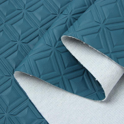 पीवीसी डायमंड रम्बस एम्बॉस्ड स्टाइल आर्टिफिशियल सिंथेटिक लेदर कार फुट कार सीट सोफा सजावट बैग फॉक्स लेदर फैब्रिक