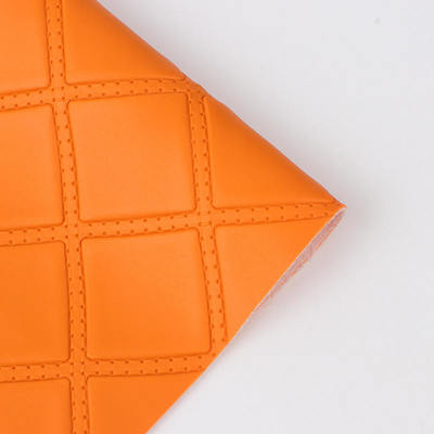 पीवीसी रम्बस पंचिंग उभरा हुआ स्टाइल कृत्रिम सिंथेटिक चमड़ा कार फुट कार सीट सोफा सजावट बैग फॉक्स लेदर फैब्रिक