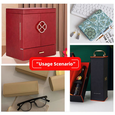 पीवीसी फूल पैटर्न कृत्रिम सिंथेटिक चमड़े वॉलेट बॉक्स जूते Ntoebook नकली चमड़े के कपड़े